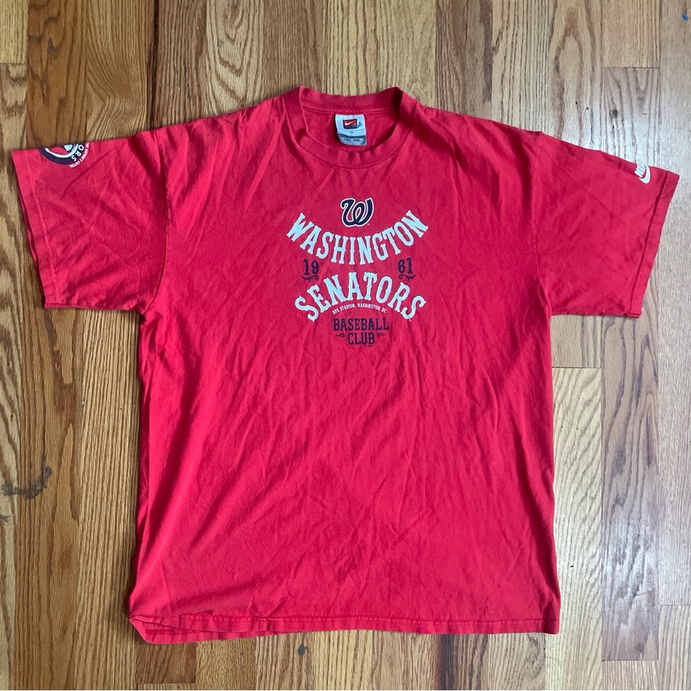 Vintage Y2K Nike Team Apparel Washington DC Senators Baseball Club Tshirt XL